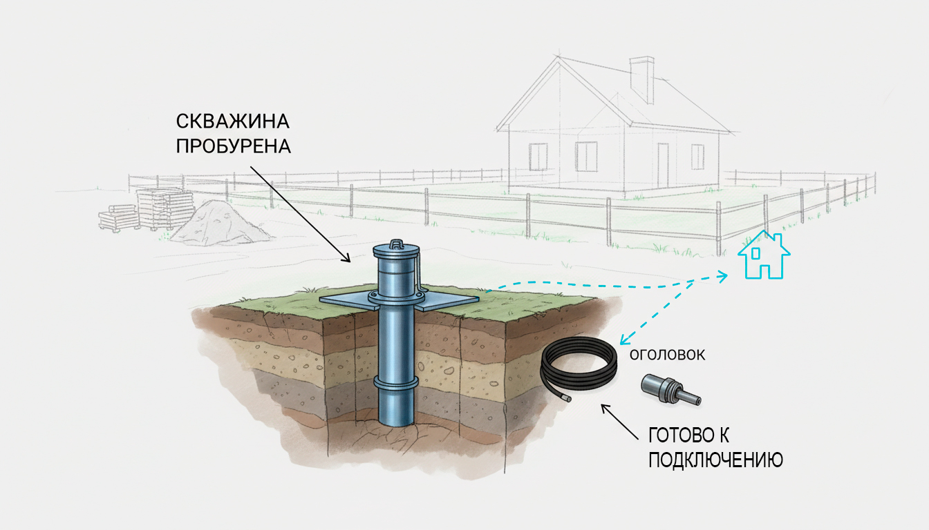 Дом на этапе строительства